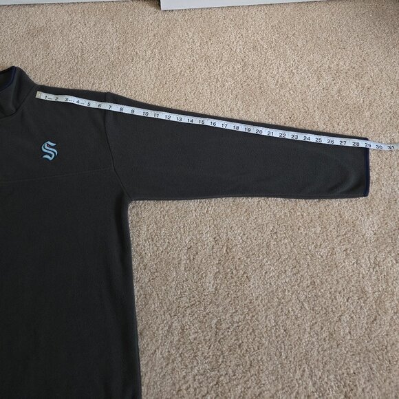 Seattle Kraken 1/4 zip pullover fleece jacket - Picture 3 of 9